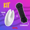 Cuerdas de 10 metros más un juguete para estimulación de clítoris o pene ideal para cualquier tipo de parejas